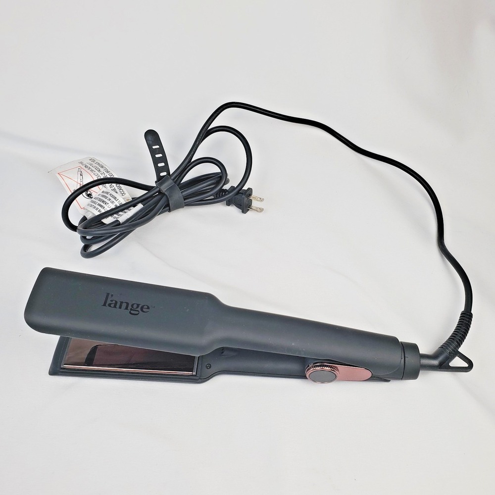 L'ange Hair Le Titane 2-in-1 Titanium Flat Iron Hair Straightener Styler Black